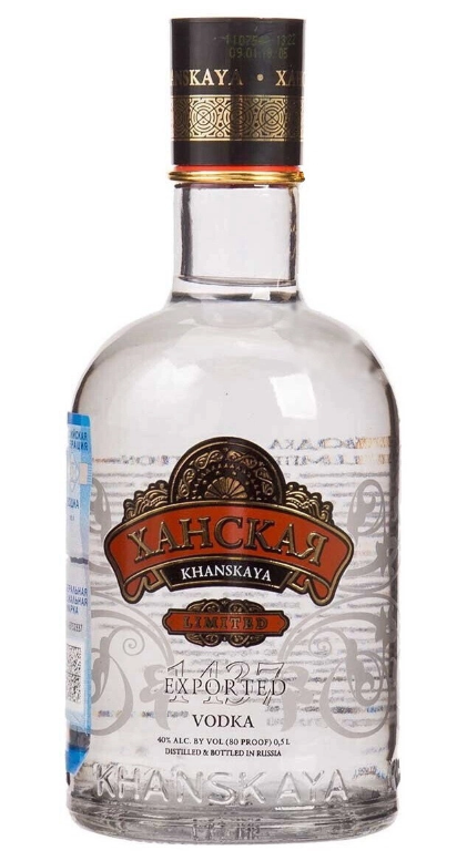 Водка "Ханская LIMITED EDITION" 0,5л 40%